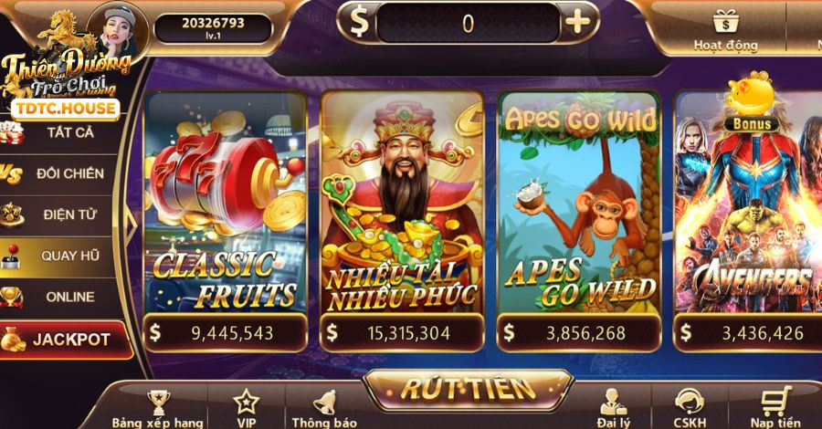 Trò chơi Slot game nổ hũ