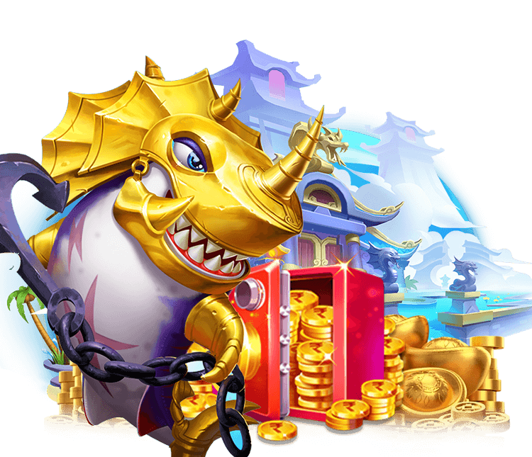 Hình ảnh máy slot game và trò chơi bắn cá với giải độc đắc